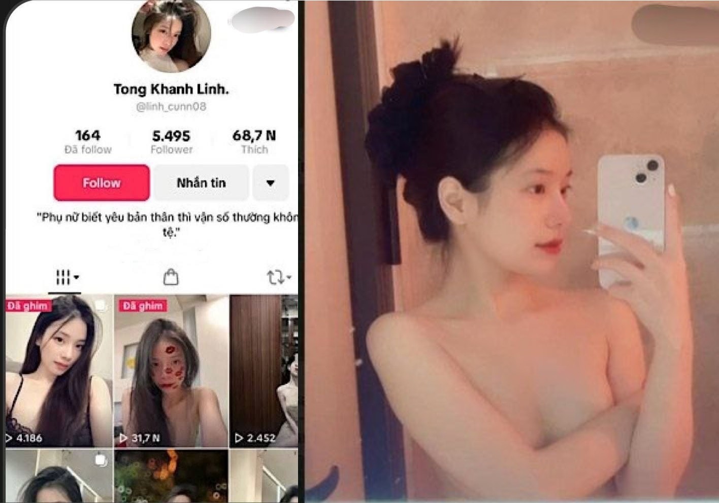 Poster of Clip nóng Tống Khánh Linh full k che