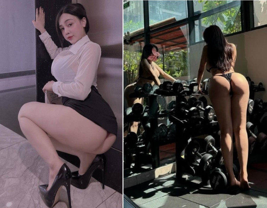 Poster of Gymer mông cong đụ nhau trong tư thế của một con chó