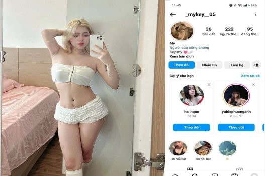 Poster of Mykey xinh đẹp ngoan hiền háng rộng sexy