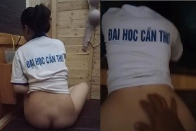 Poster of Sinh viên ĐH Cần Thơ lộ clip đang chịch nhau cực sung với bạn trai